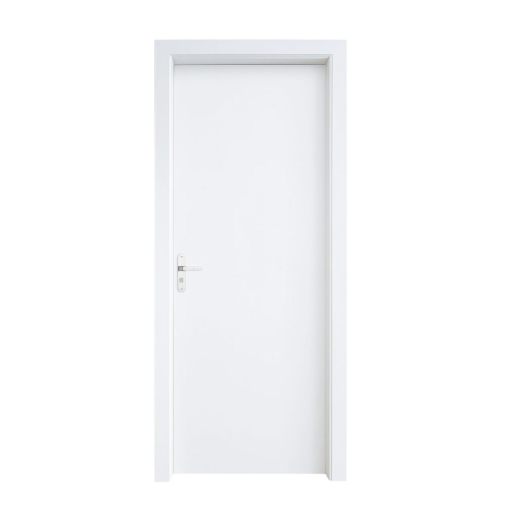 Porta Madeira Colmeia Lisa 210x70cm Branca - Madelar - 1111121211