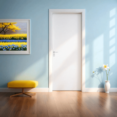 Porta Madeira Colmeia Lisa 210x70cm Branca - Madelar - 1111121211