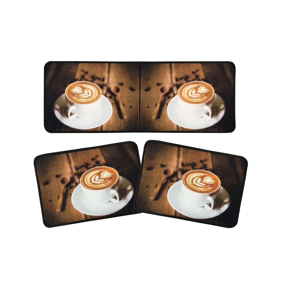 Kit Tapete Para Cozinha Com 3 Peças Estampado Prime Des006 - Niazitex - 05002952006uni