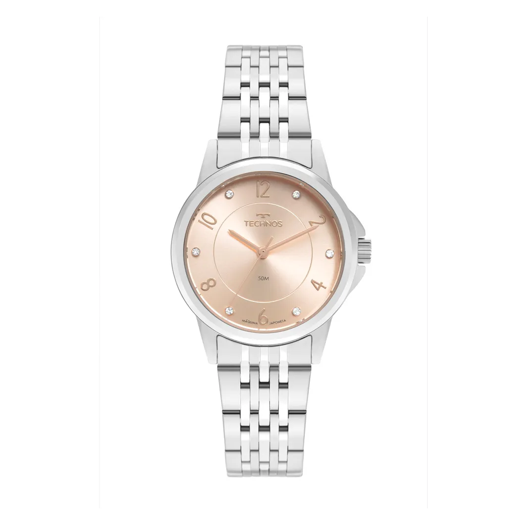 Relógio Feminino Pulseira Em Aço Boutique Prata - Technos - 2035mxd/1t