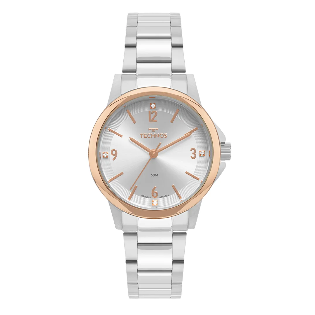 Relógio Feminino Pulseira Em Aço Boutique Prata - Technos - 2035mxl/1k