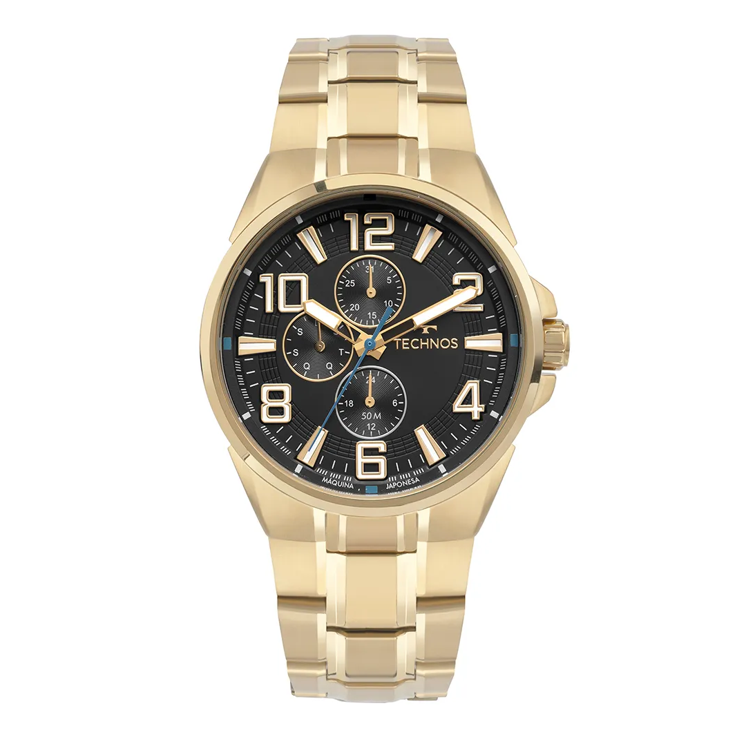 Relógio Masculino Pulseira Dourada Skymaster - Technos - 6p27duu/1p