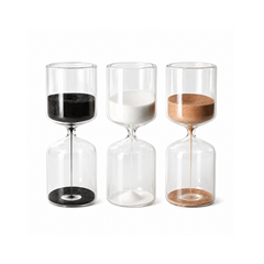 Enfeite Para Decoração Ampulheta De Vidro 5 Minutos Sortido - Tokhouse - 18824
