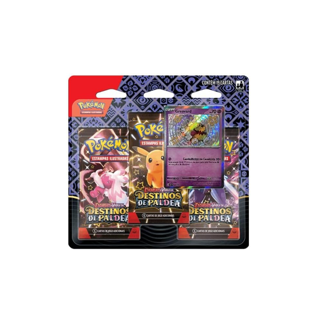 Jogo Pokémon Blister Triplo Destinos De Paldea - Copag - 33857