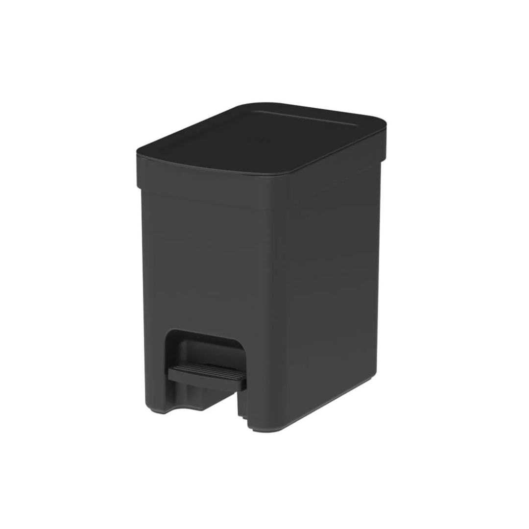 Lixeira Com Pedal Trium De 6 Litros Preto - Ou - Lx4000ptf