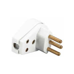 Plugue Angular 2p+T 10a 250v Branco - Tramontina - 57402/110