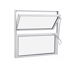 Basculante Alumínio 40x40 Branco Vidro Liso 2 Folhas - Quality - Hob035001