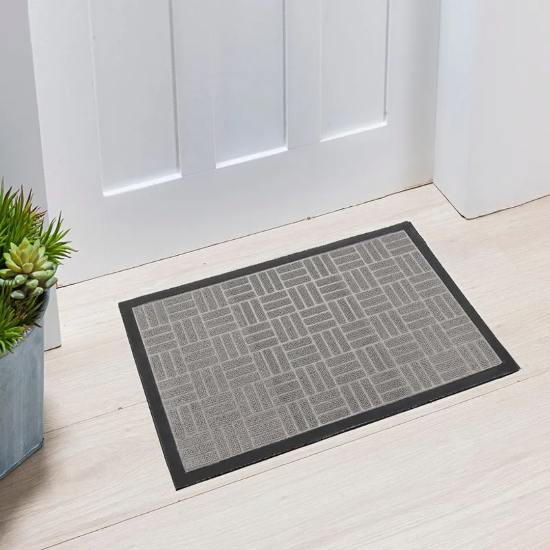 Tapete Capacho Nazca 45x75 Cinza - Niazitex - 05002531001cnz