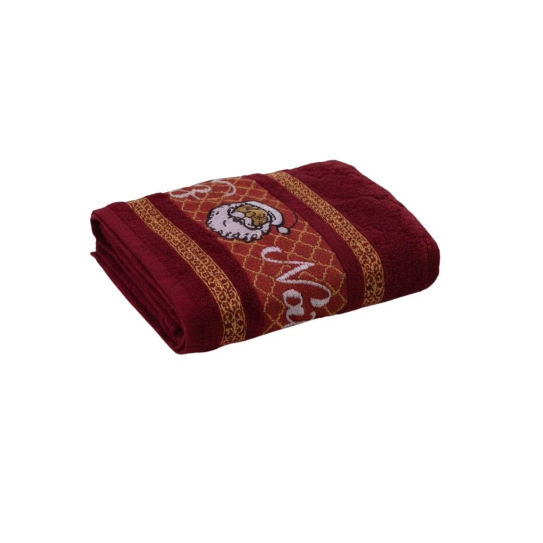 Toalha Natalina Decorativa Lavabo Noel Bordô - Appel - 750200172