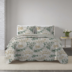 Kit Colcha Paris 150 Fios Com 2 Porta Travesseiros Casal Sortido 25 - Corttex - 700070