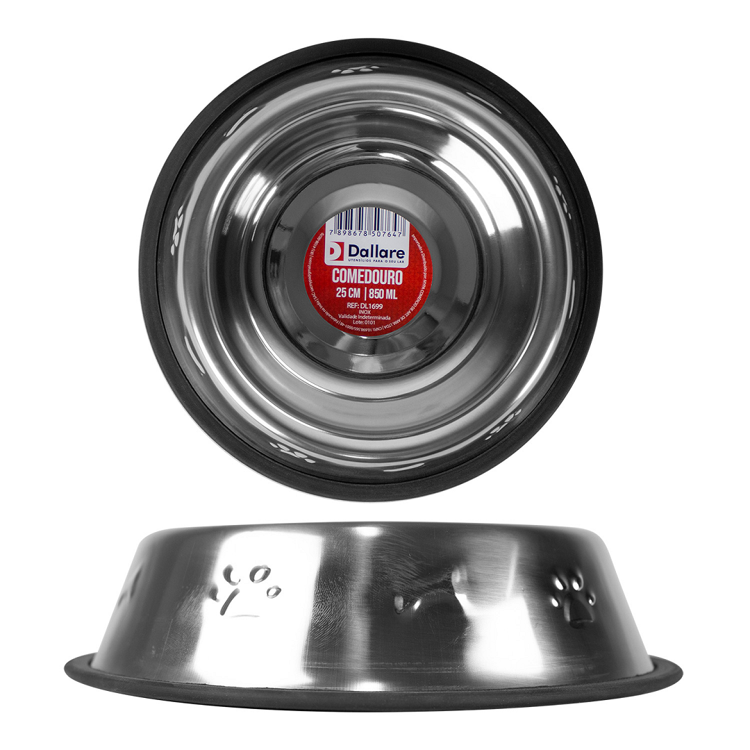 Comedouro Para Pet 25cm 850ml - Dallare - Dl1699