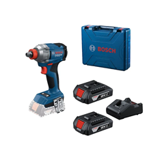 Chave De Impacto Gdx 18v Com 2 Baterias + Maleta - Bosch - 06019n21e6
