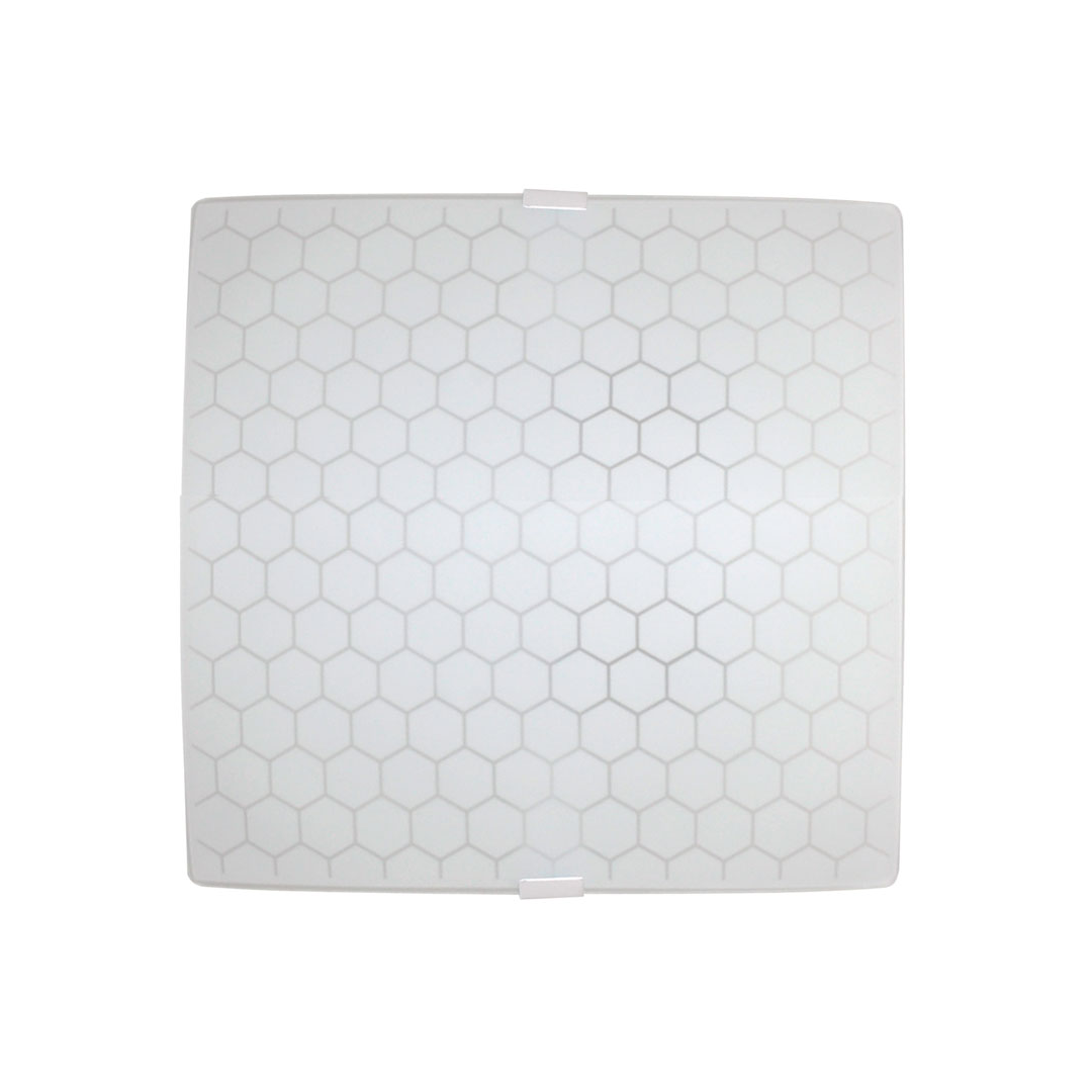 Plafon Sobrepor Quadrado Royal 2 Lâmpada - Attena - 1403