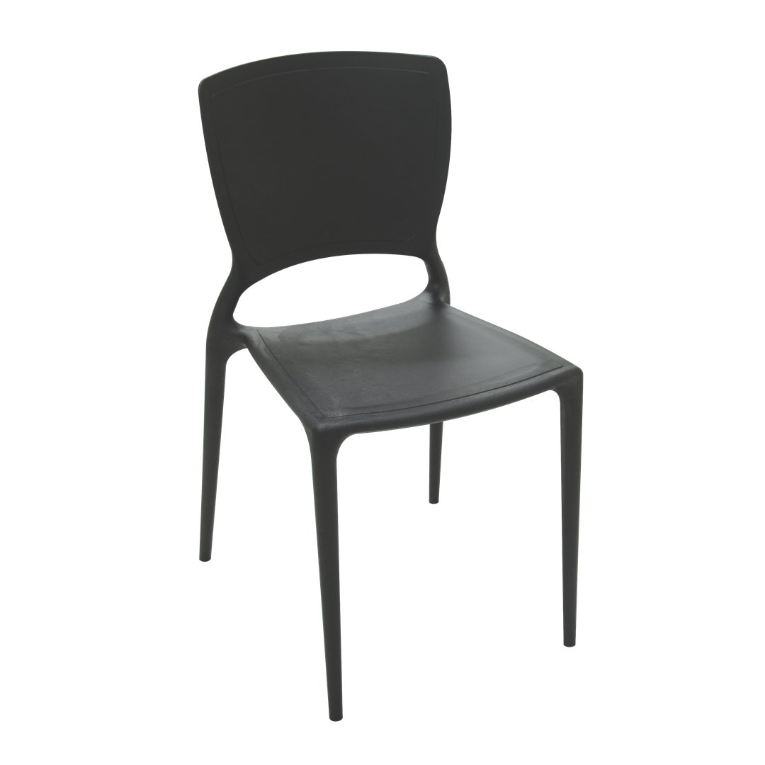 Cadeira Sofia Encosto Fechado Preta - Tramontina - 92236/009