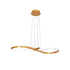 Pendente Led 40w 3em1 Dourado Ne-1808 - Neotron - 290