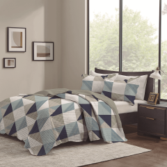 Kit Colcha Paris 150 Fios Com 2 Porta Travesseiros Casal Sortido 27 - Corttex - 701168