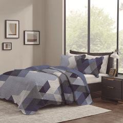 Kit Colcha Paris 150 Fios Com 2 Porta Travesseiros Queen Sortido 27 - Corttex - 701168