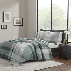 Kit Colcha Paris 150 Fios Com 2 Porta Travesseiros Queen Sortido 27 - Corttex - 701168