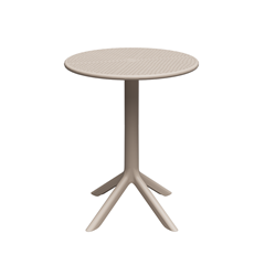 Mesa Redonda De Plástico 2em1 Natural - Forteplas - 32975