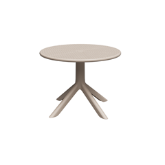 Mesa Redonda De Plástico 2em1 Natural - Forteplas - 32975