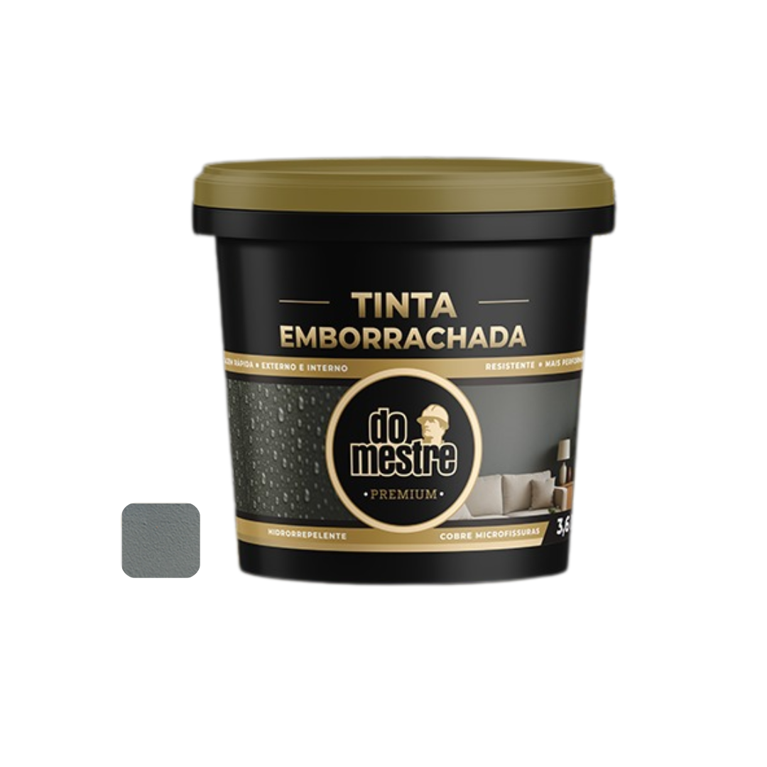 Tinta Emborrachada 3,6l Cinza Escuro - Do Mestre - 1070000010