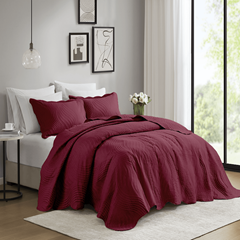 Kit Colcha Milão 150 Fios Com 2 Porta Travesseiros Casal 2,20x2,40m Sortidos13 - Corttex - 70116