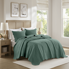 Kit Colcha Milão 150 Fios Com 2 Porta Travesseiros Queen 2,40x2,60m Sortidos14 - Corttex - 70116