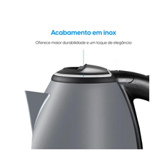 Chaleira Elétrica Inox 2l Prata Jarra Sem Fio - Elgin - 42cha1g02000