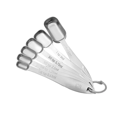Kit Colher Medidora Com 6 Peças Em Inox Isa Ms-As08 - Mimo Utilidade - 10236