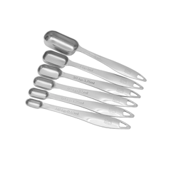 Kit Colher Medidora Com 6 Peças Em Inox Isa Ms-As08 - Mimo Utilidade - 10236