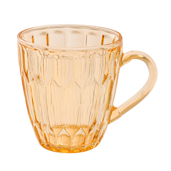 Caneca Majestic De 250ml Âmbar De Vidro  - Mimo Utilidade - 10834