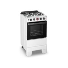 Fogão 4 Bocas Ideal Super Mesa Em Aço Inox Automático Branco - Esmaltec - 0104002932
