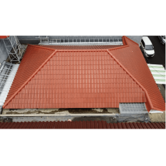 Telha Cerâmica Esmaltada Wave 26,2x41,5cm 2 Faces Pinhão - Ourogres - O862/01