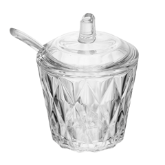 Açucareiro De Cristal Com Colher Diamond - Lyor - 221908