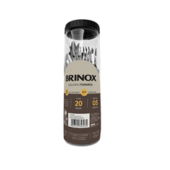 Faqueiro Em Aço Inox Com 20 Peças Itaparica Preto - Brinox - 6000/414