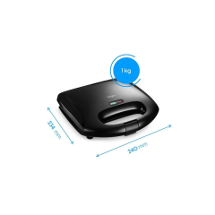 Sanduicheira Fast Time 800w Placas Duplas Preta 220v - Elgin - 42san4x02000