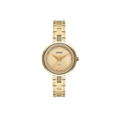 Relógio Feminino Pulseira Em Aço Dourado Original - Orient - Fgss0164
