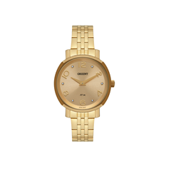 Relógio Feminino Pulseira Em Aço Dourado Original - Orient - Fgss0203