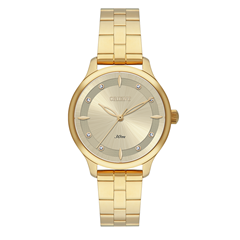 Relógio Feminino Pulseira Em Aço Dourado Original - Orient - Fgss0240