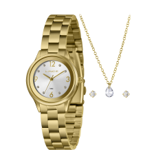 Relógio Feminino Pulseira Em Aço Dourado Original - Lince - Lrgh002l30