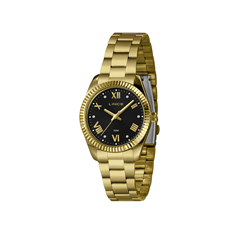 Relógio Feminino Pulseira Em Aço Dourado Original - Lince - Lrgj170l36/P3kx