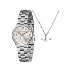 Relógio Feminino Pulseira Em Aço Prata Original - Lince - Lrmh007l30