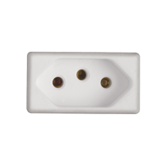 Módulo Tomada 2p+T Liz 10a 250v Branco - Tramontina - 57115/040
