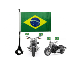 Bandeira Do Brasil Para Moto 14x21 1257 - Tok House - 10841