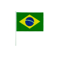 Bandeira Do Brasil Com Haste 20x30cm 1252 - Tok House - 10842