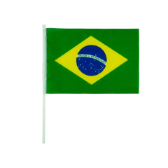 Bandeira Do Brasil Com Haste 30x45cm 1249 - Tok House - 10844