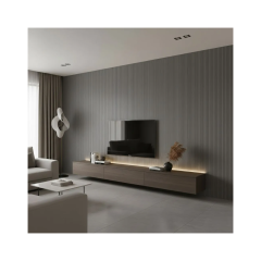 Painel Ripado De Wpc 15x2,90m Cinza - Neofort - 629