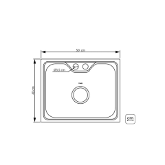 Cuba Para Cozinha Gourmet Em Aço Inox 50x40x20 Com Acessorios - Tuizi - 15900/001