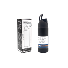 Garrafa Térmica Em Aço Inox Preta 960ml 28483 - Tokhouse - 24944