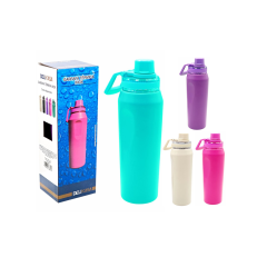 Garrafa Térmica Em Aço Inox Com Tampa Sortidas 850ml 28840 - Tokhouse - 25263